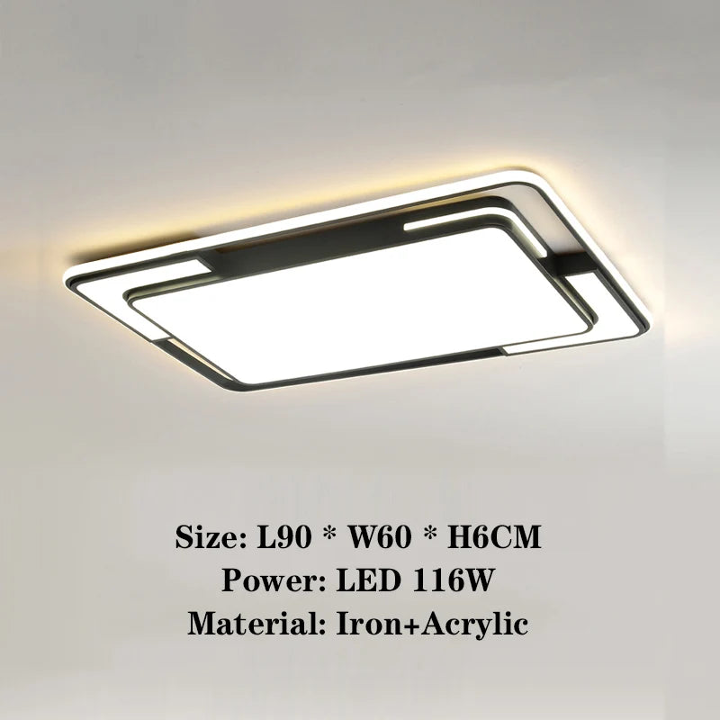 Lámpara Techo LED AuroraRealm Moderna Sala/Dormitorio - Luz Regulable