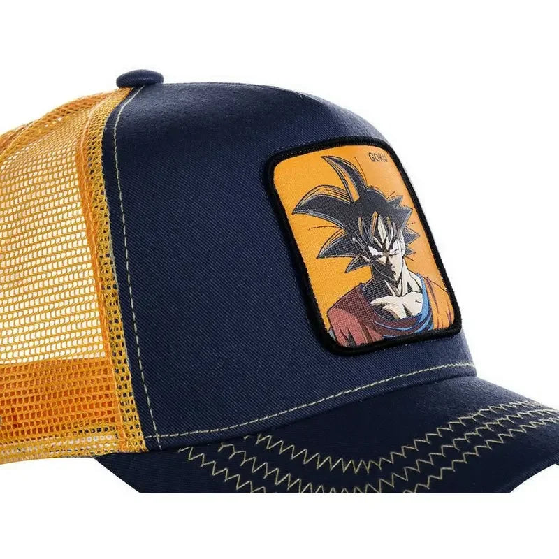 Gorra Dragon Ball Son Goku Verano Bordada Hip Hop Malla Ajustable - Corporación Turística