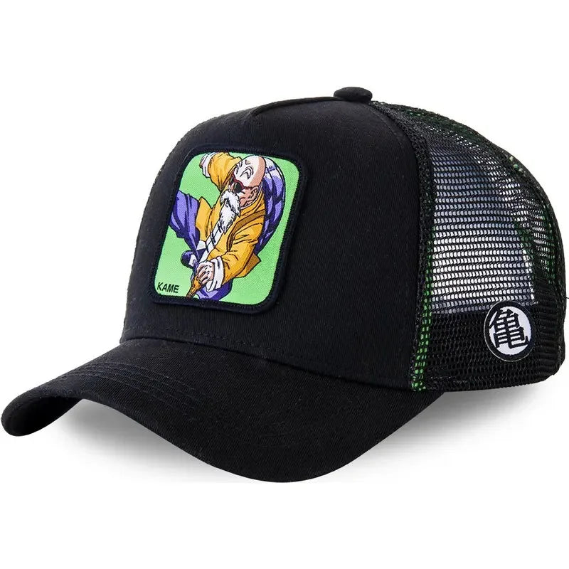 Gorra Dragon Ball Son Goku Verano Bordada Hip Hop Malla Ajustable - Corporación Turística