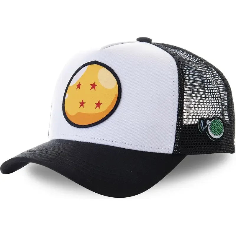 Gorra Dragon Ball Son Goku Verano Bordada Hip Hop Malla Ajustable - Corporación Turística
