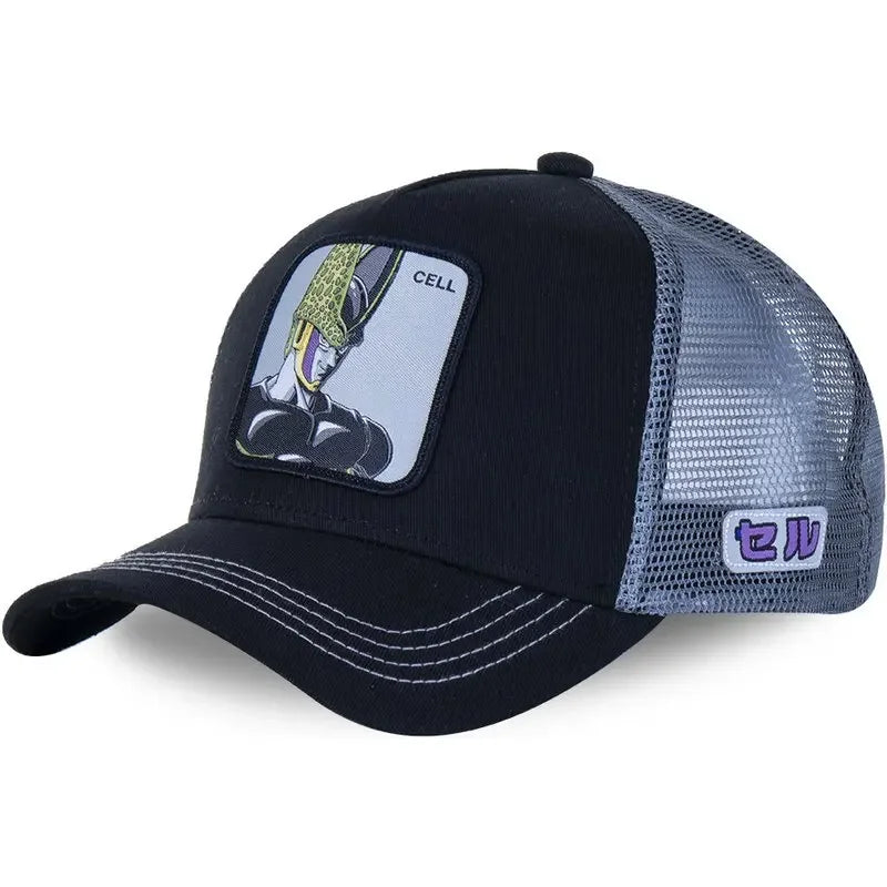 Gorra Dragon Ball Son Goku Verano Bordada Hip Hop Malla Ajustable - Corporación Turística