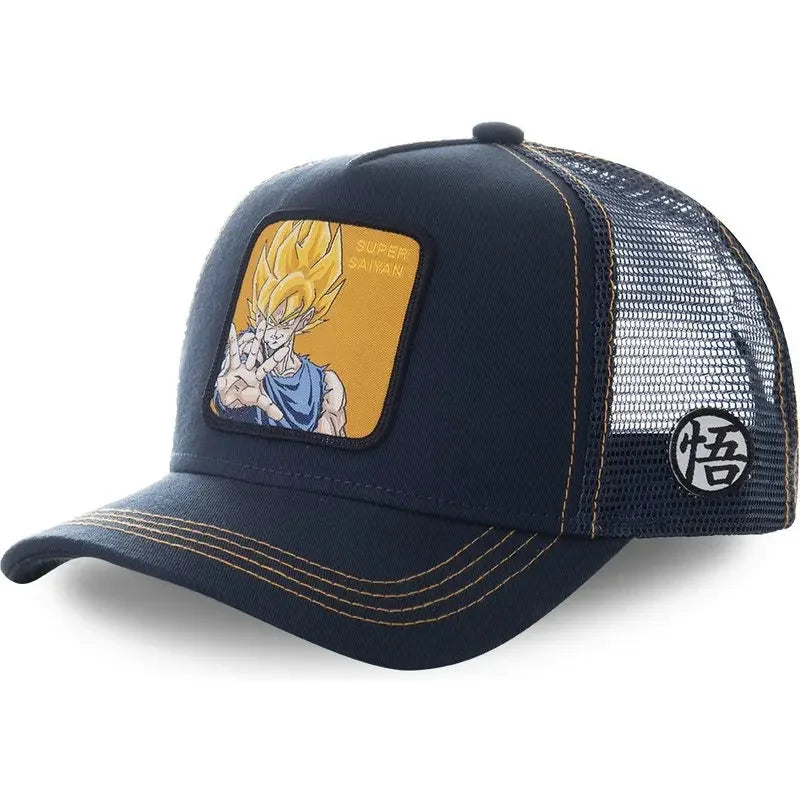 Gorra Dragon Ball Son Goku Verano Bordada Hip Hop Malla Ajustable - Corporación Turística