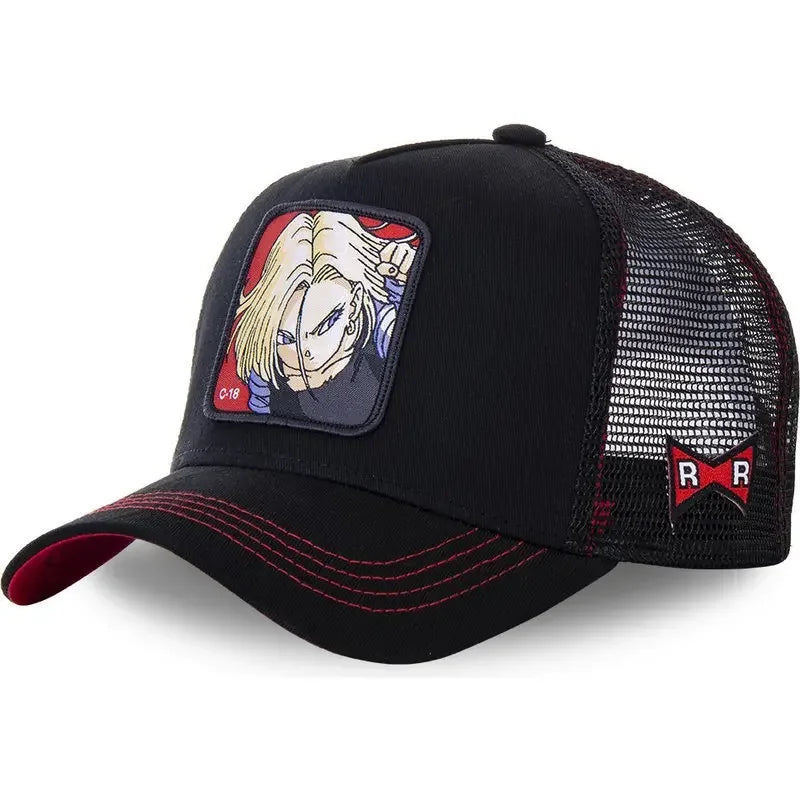 Gorra Dragon Ball Son Goku Verano Bordada Hip Hop Malla Ajustable - Corporación Turística