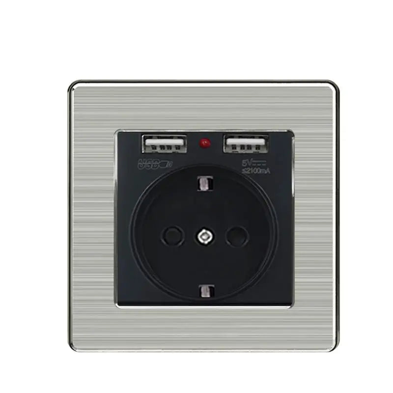 Interruptor LED 1-4 Gang BIHU 1/2 Vía Acero Inoxidable