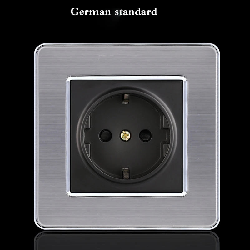 Interruptor LED 1-4 Gang BIHU 1/2 Vía Acero Inoxidable
