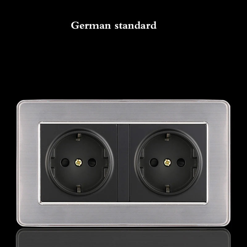 Interruptor LED 1-4 Gang BIHU 1/2 Vía Acero Inoxidable
