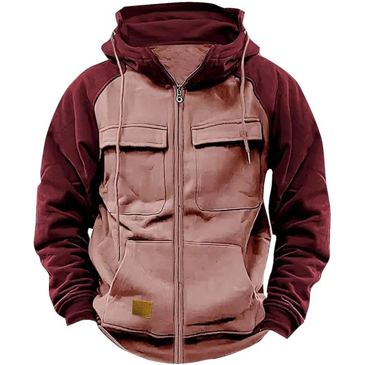 Sudadera Retro Hombre BOILEN HENG XIN Cierre Cremallera Otoño Invierno