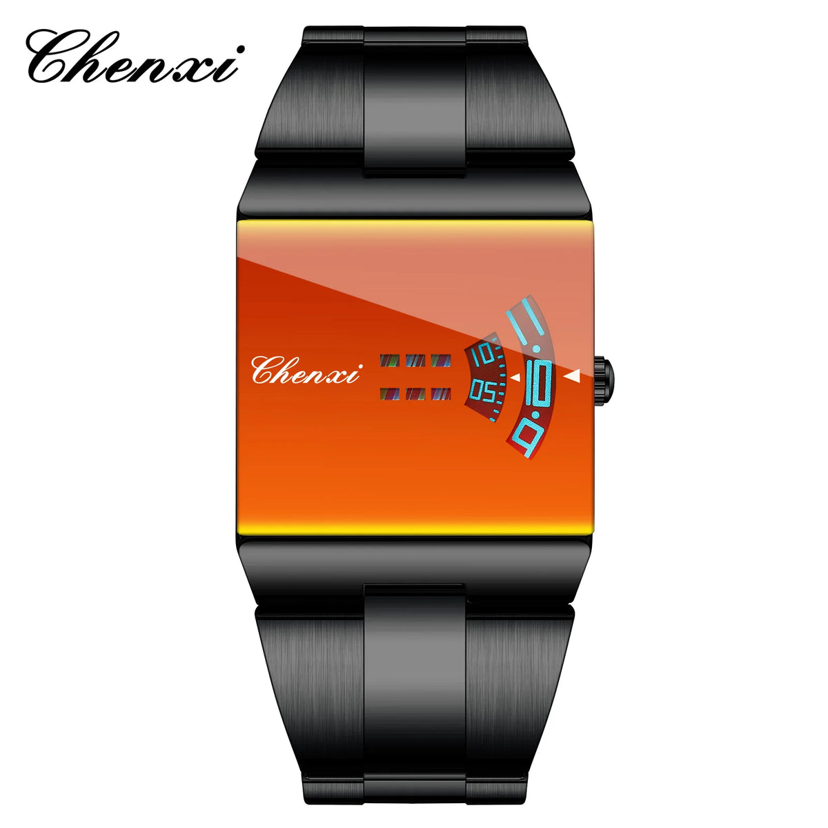 Reloj ChenXi Rectangular Original para Hombre - Deportivo Cuarzo