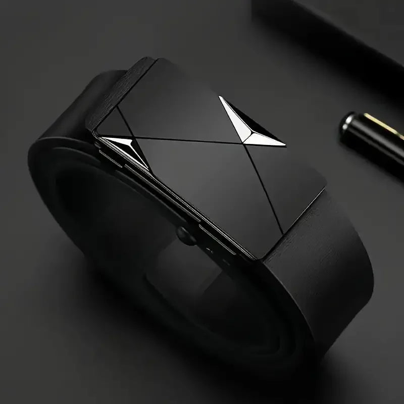Cinturón Automático Cuero PU Hombre: Moda Casual y Negocios