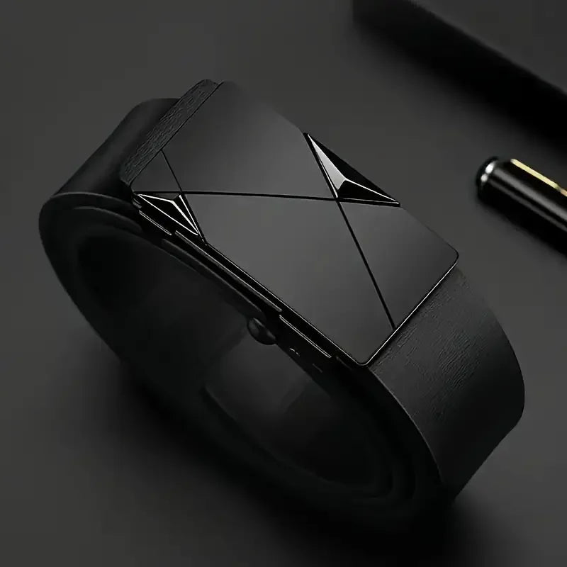 Cinturón Cuero PU Automático Hombre: Moda y Elegancia para Toda Ocasión - Corporación Turística