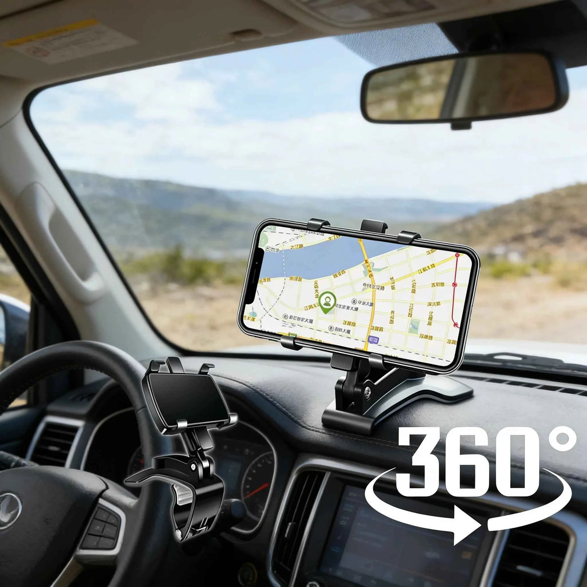 Soporte Coche Universal para Móvil 360°: Seguridad y Comodidad en Cada Viaje