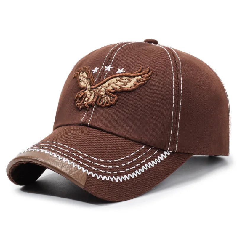 Sombrero Aguila Bordado Moda Verano Unisex - Estilo Béisbol Vacacional - Corporación Turística