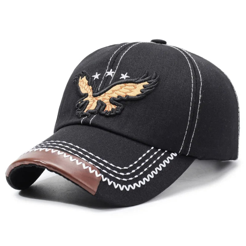 Sombrero Aguila Bordado Moda Verano Unisex - Estilo Béisbol Vacacional - Corporación Turística