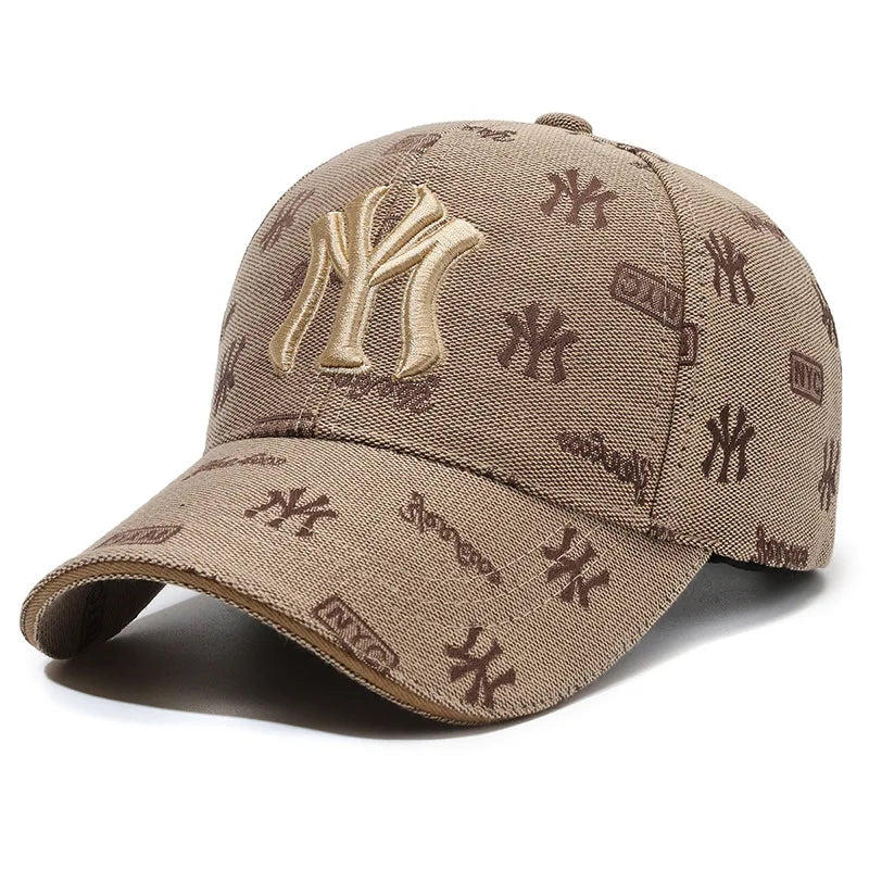 Gorra Béisbol MY Letter Bordada Unisex Primavera/Otoño Ajustable - Corporación Turística