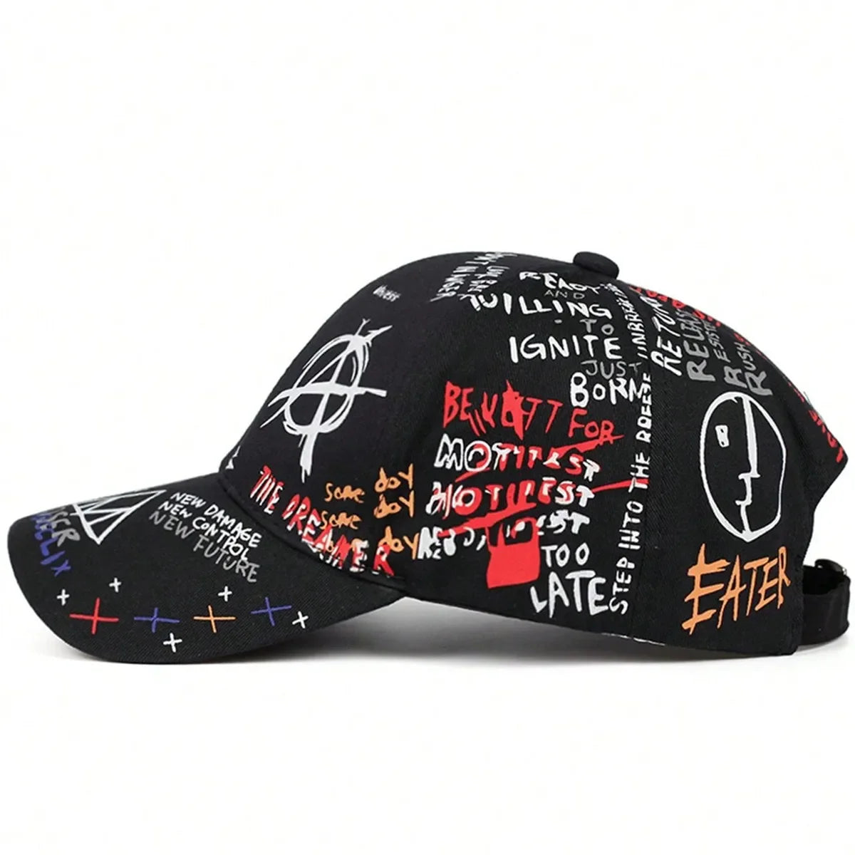 Gorras Graffiti Coloridas Unisex Ajustables Sol Casual Primavera Otoño - Corporación Turística