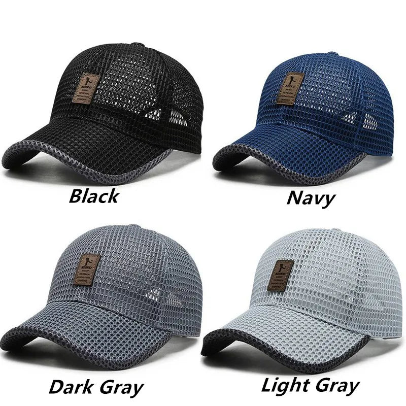 Gorra Malla Verano Secado Rápido Transpirable Anti-UV Hombre Mujer - Corporación Turística