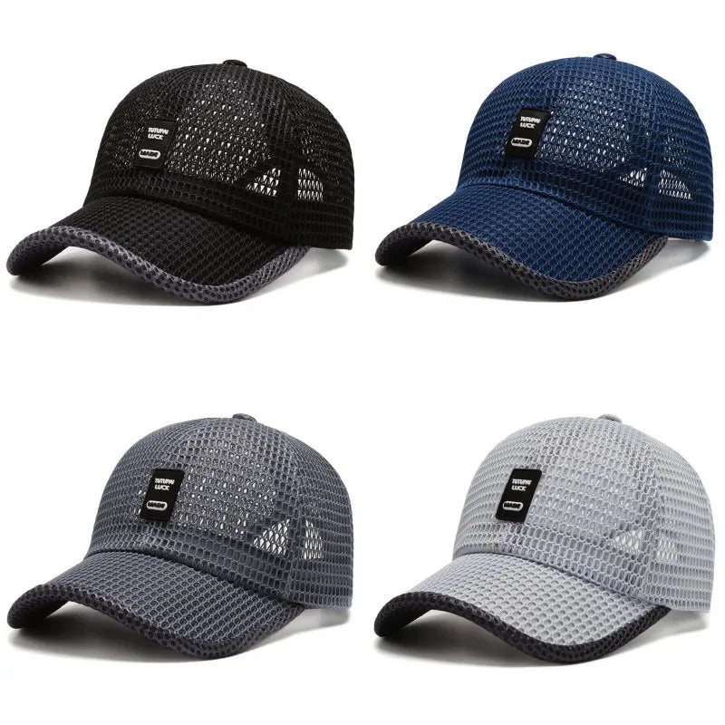 Gorra Malla Verano Secado Rápido Transpirable Anti-UV Hombre Mujer - Corporación Turística