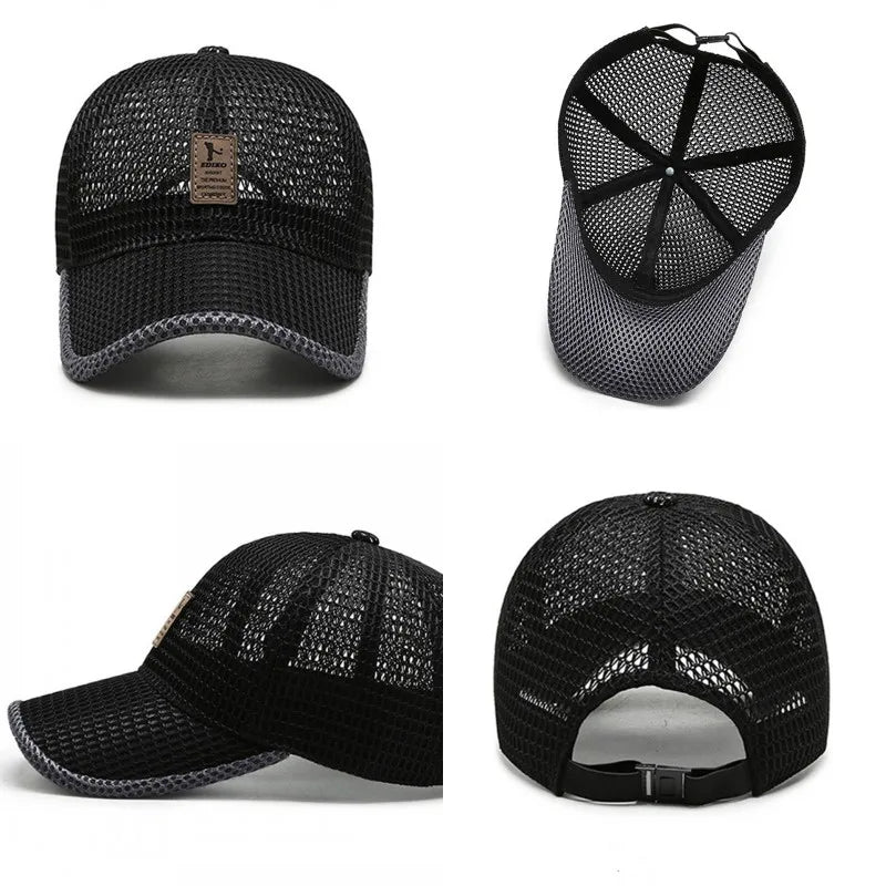 Gorra Malla Verano Secado Rápido Transpirable Anti-UV Hombre Mujer - Corporación Turística