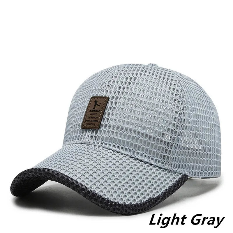 Gorra Malla Verano Secado Rápido Transpirable Anti-UV Hombre Mujer - Corporación Turística