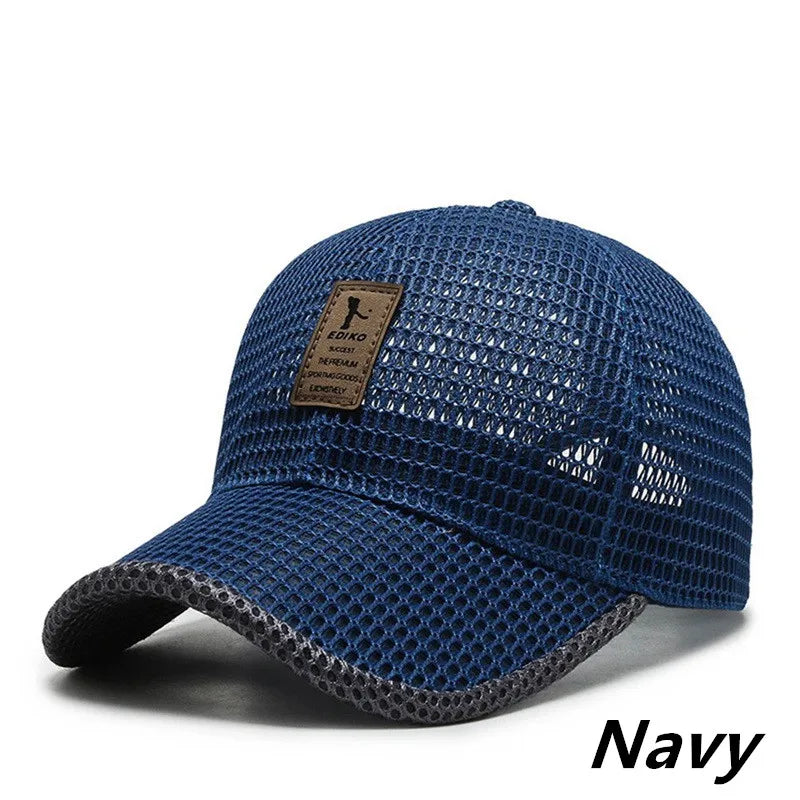 Gorra Malla Verano Secado Rápido Transpirable Anti-UV Hombre Mujer - Corporación Turística