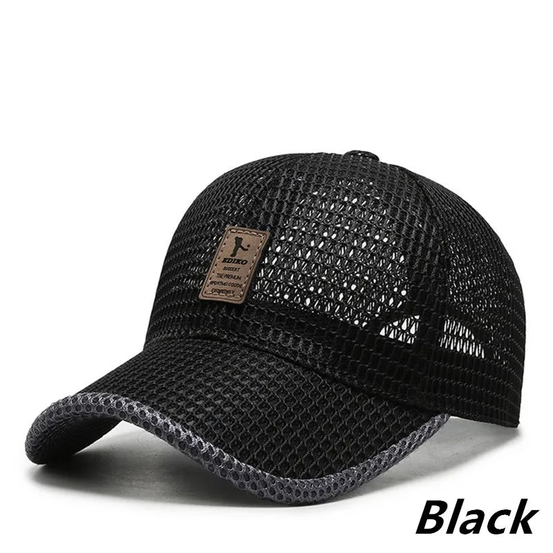 Gorra Malla Verano Secado Rápido Transpirable Anti-UV Hombre Mujer - Corporación Turística