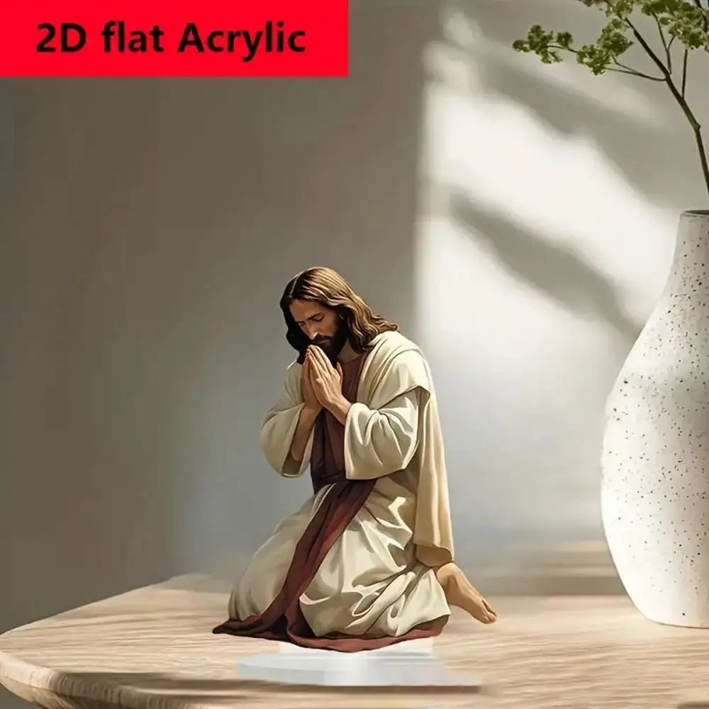 Decoración Nacimiento Jesús: Centro Mesa Navidad Acrílico Brillante