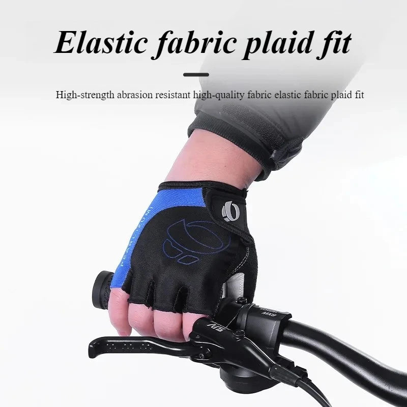 Guantes Ciclismo Medio Dedo: Silicona Antideslizante, Verano (Gris, Rojo, Azul) - Corporación Turística