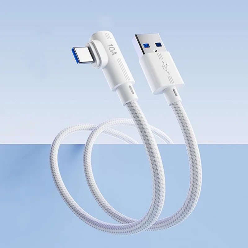 Cable USB-C 240W 90° Carga Súper Rápida para Samsung, Huawei, iPhone - Corporación Turística