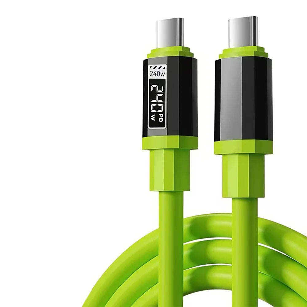 Cable USB-C PD 240W Carga Rápida iPhone 17/16/15 Samsung Xiaomi - Corporación Turística