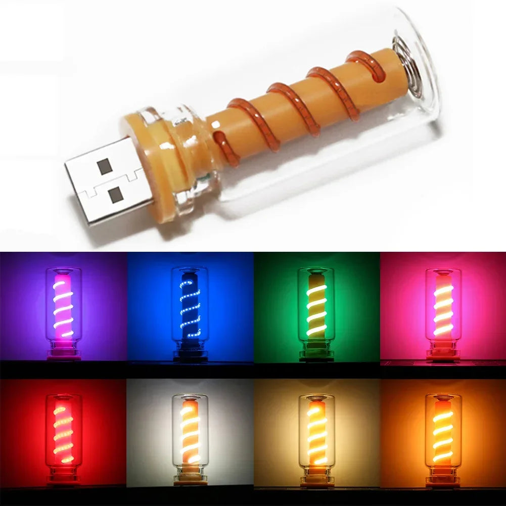 Bombilla LED USB Retro 5V Atenuable Táctil para Coche | Luz Decorativa Camping - Corporación Turística