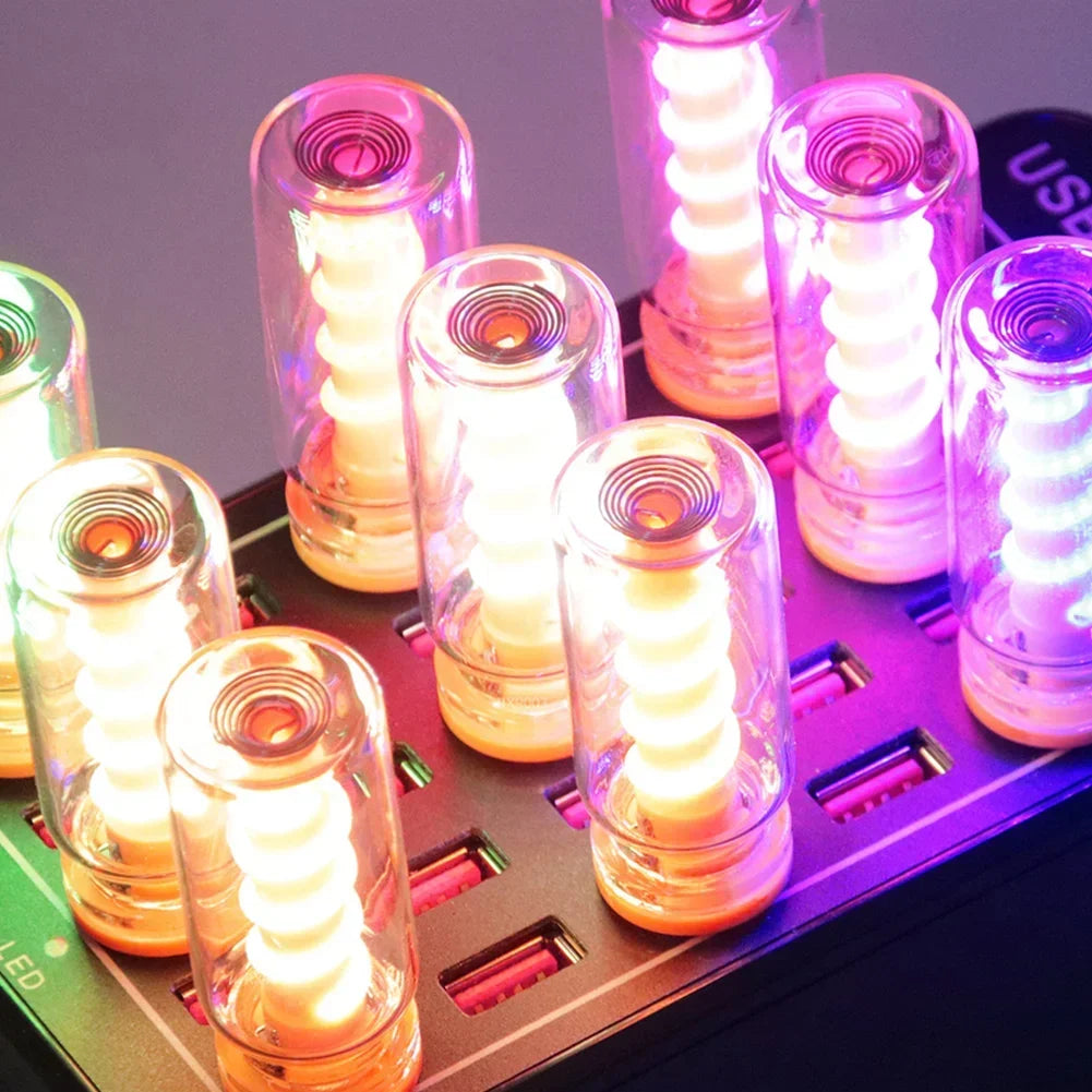 Bombilla LED USB Retro 5V Atenuable Táctil para Coche | Luz Decorativa Camping - Corporación Turística