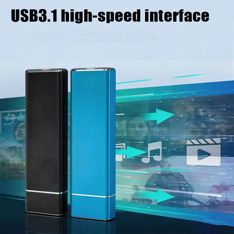 SSD Externo 8TB USB 3.1 Tipo-C Portátil - Rápido y Amplio