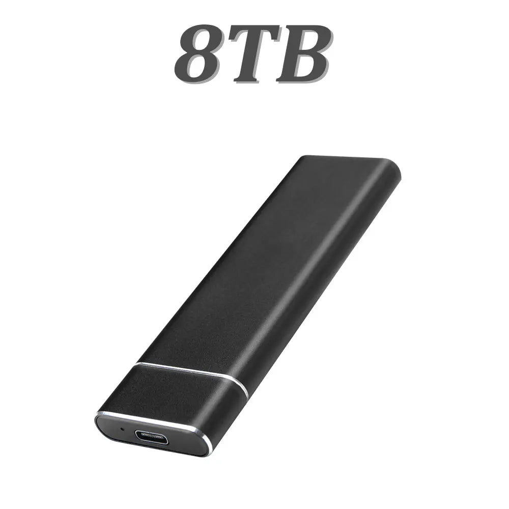 SSD Externo 8TB USB 3.1 Tipo-C Portátil - Rápido y Amplio