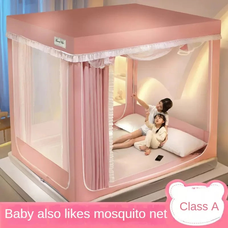 Mosquitera Cuna Anticaída Yurta Mongol Infantil (1.5m/1.8m)