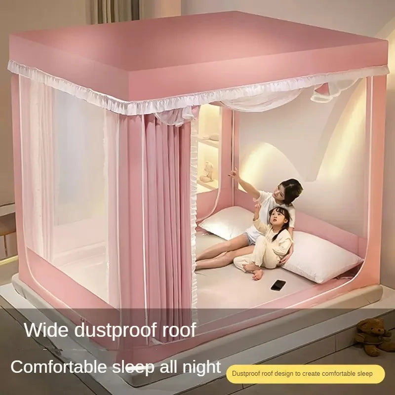 Mosquitera Cuna Anticaída Yurta Mongol Infantil (1.5m/1.8m)