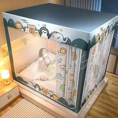 Mosquitera Cuna Anticaída Yurta Mongol Infantil (1.5m/1.8m)
