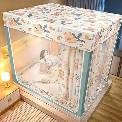 Mosquitera Cuna Anticaída Yurta Mongol Infantil (1.5m/1.8m)