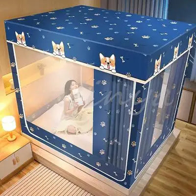 Mosquitera Cuna Anticaída Yurta Mongol Infantil (1.5m/1.8m)