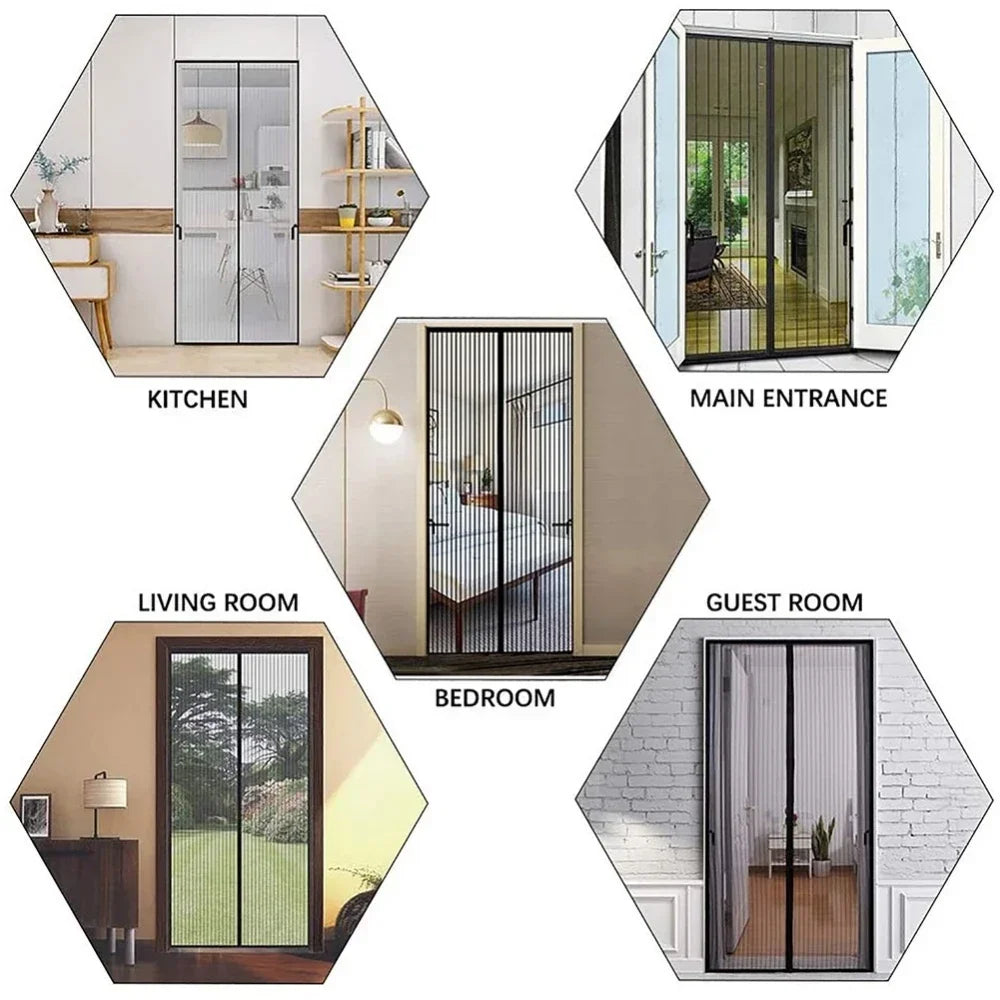 Mosquitera Magnética Automática para Puertas y Ventanas