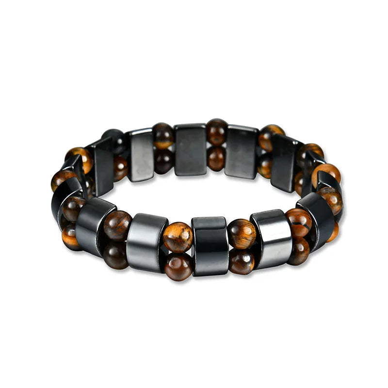 Pulsera Ojo de Tigre Hombre | Piedra Natural | Elegante y Duradera