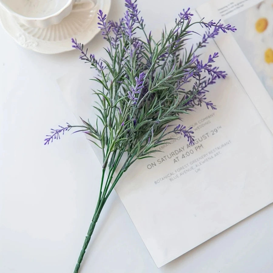 14 hojas de hierba de primavera para corona, de la marca Corporación Turística, en tono púrpura, para proyectos de decoración floral.