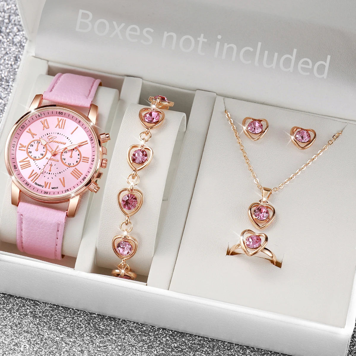 Reloj de Cuarzo Mujer: Pulsera Cuero, Joyería Corazón - Elegancia Diaria - Corporación Turística
