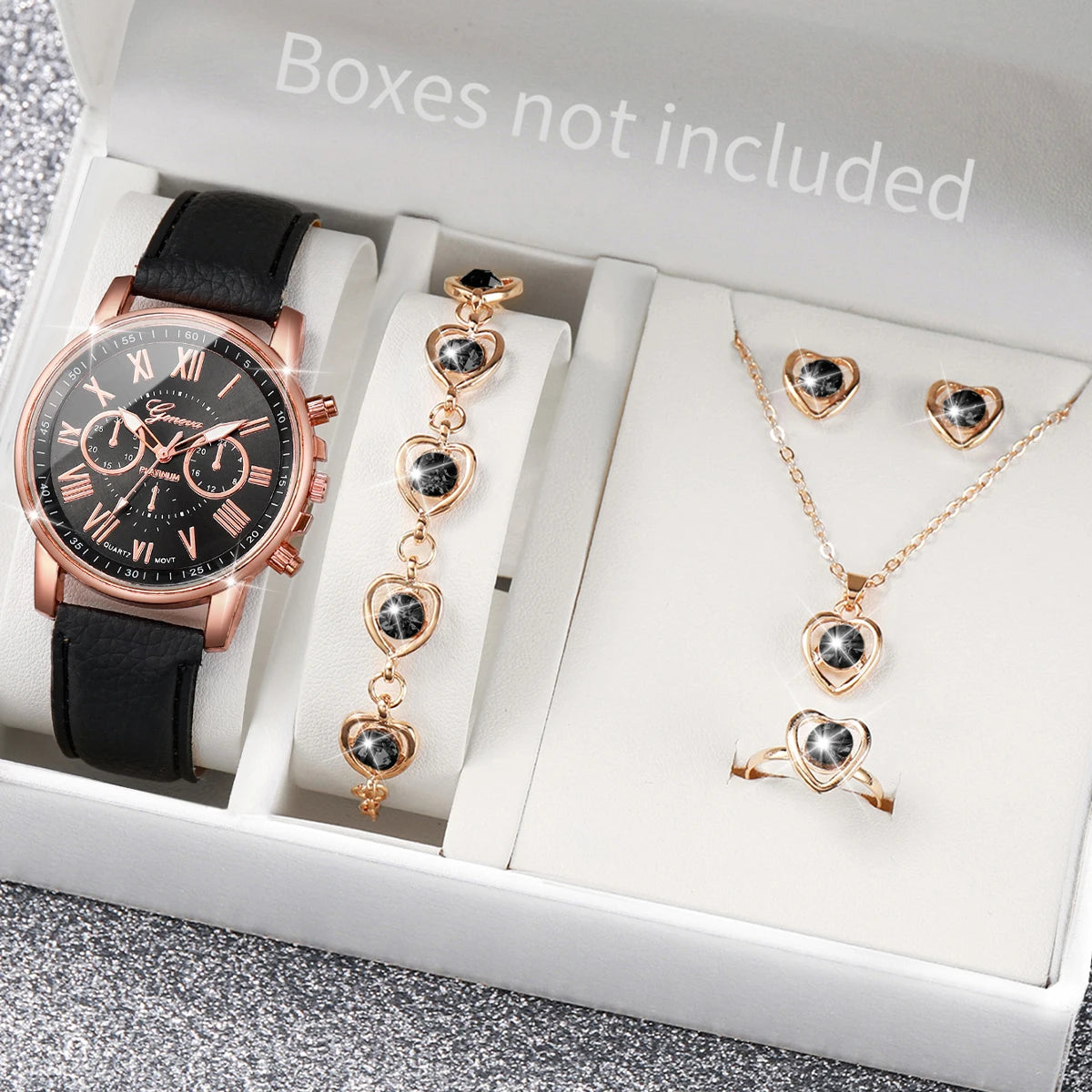 Reloj de Cuarzo Mujer: Pulsera Cuero, Joyería Corazón - Elegancia Diaria - Corporación Turística