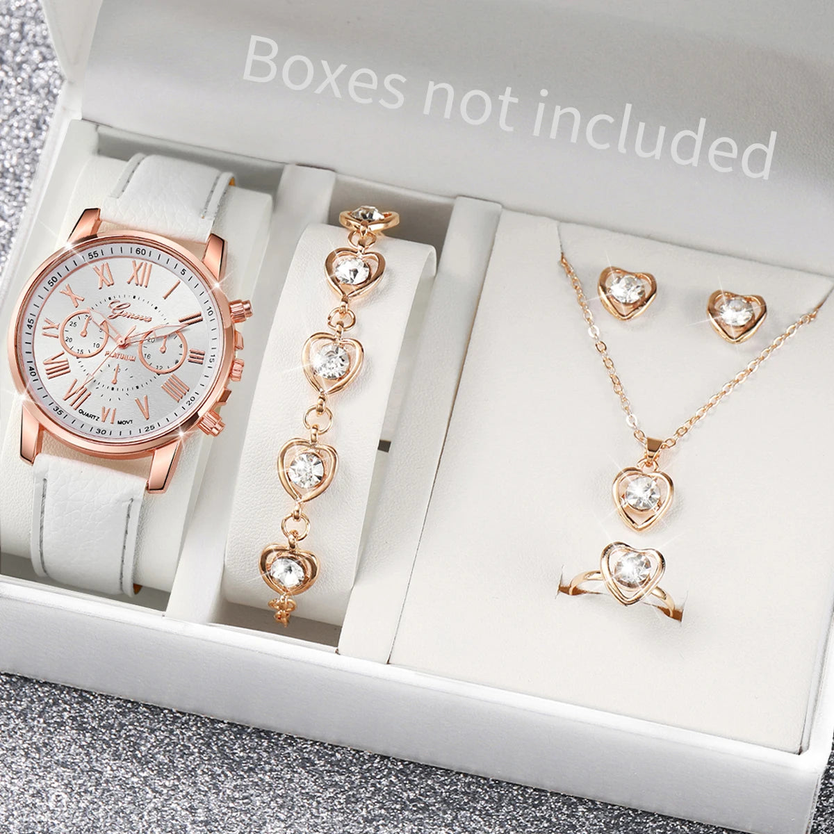 Reloj de Cuarzo Mujer: Pulsera Cuero, Joyería Corazón - Elegancia Diaria - Corporación Turística