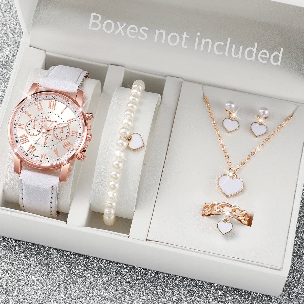 Reloj de Cuarzo Mujer: Pulsera Cuero, Joyería Corazón - Elegancia Diaria - Corporación Turística