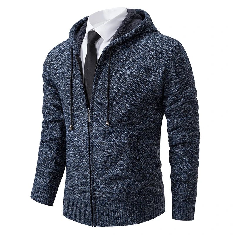 Abrigo Polar Deportivo Hombre Cuello Alto Cálido Cremallera Casual - Corporación Turística