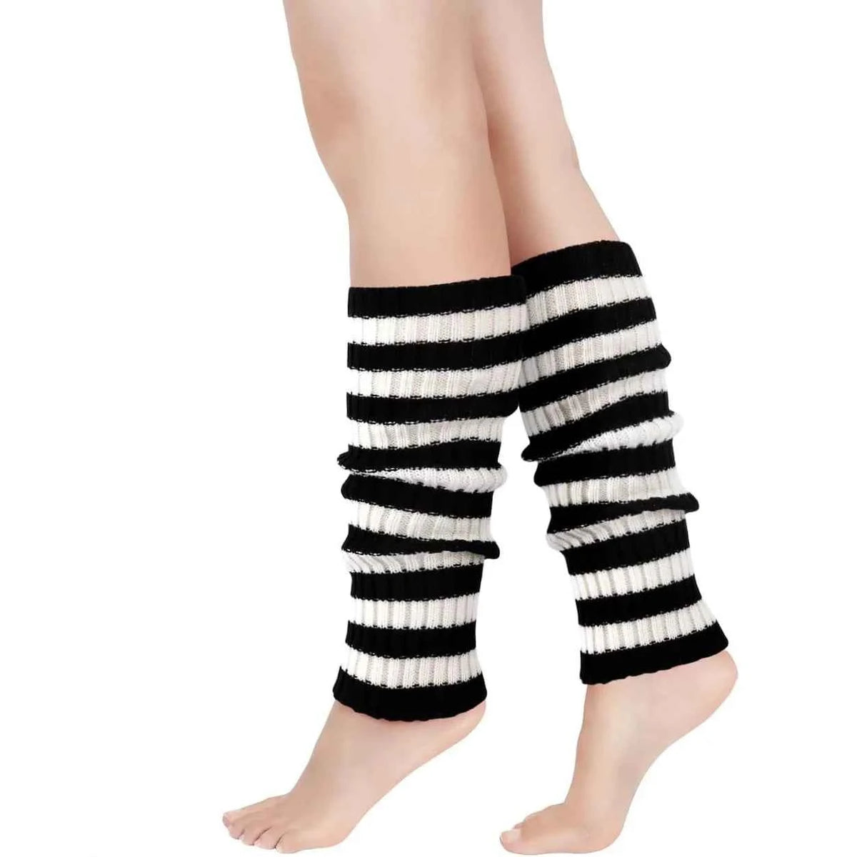Calentadores Piernas Mujer 80s Rayados - Pack Acrílico para Ballet y Yoga