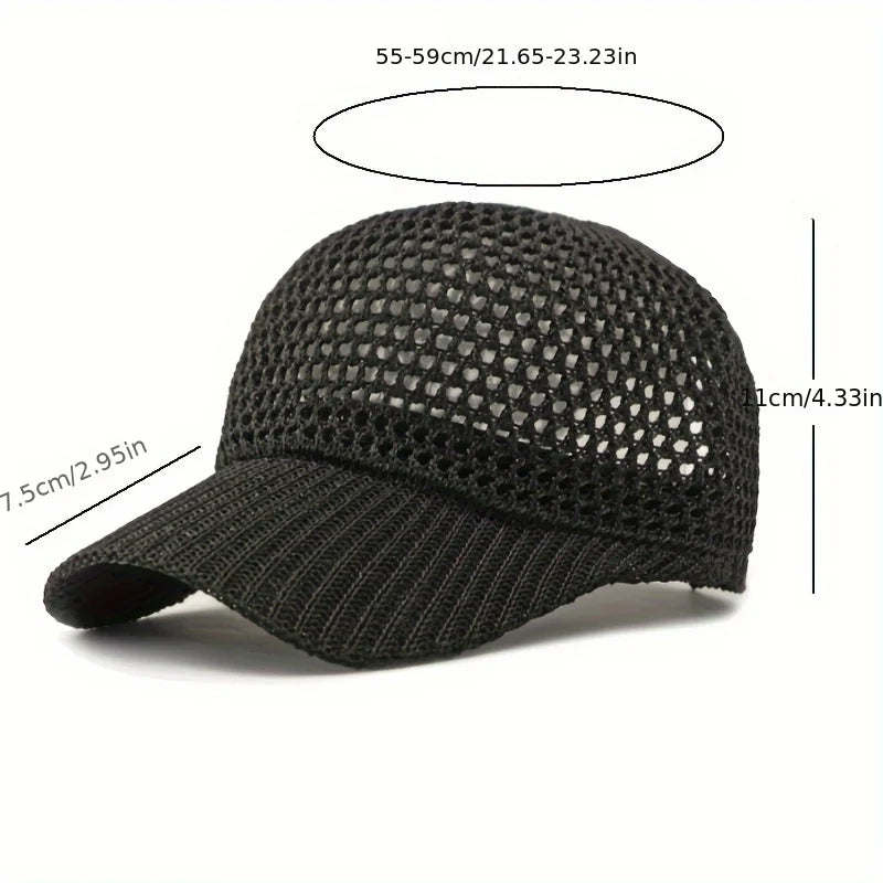 Gorra Béisbol Unisex Secado Rápido - Impermeable Transpirable - Sombrero Sol Ajustable