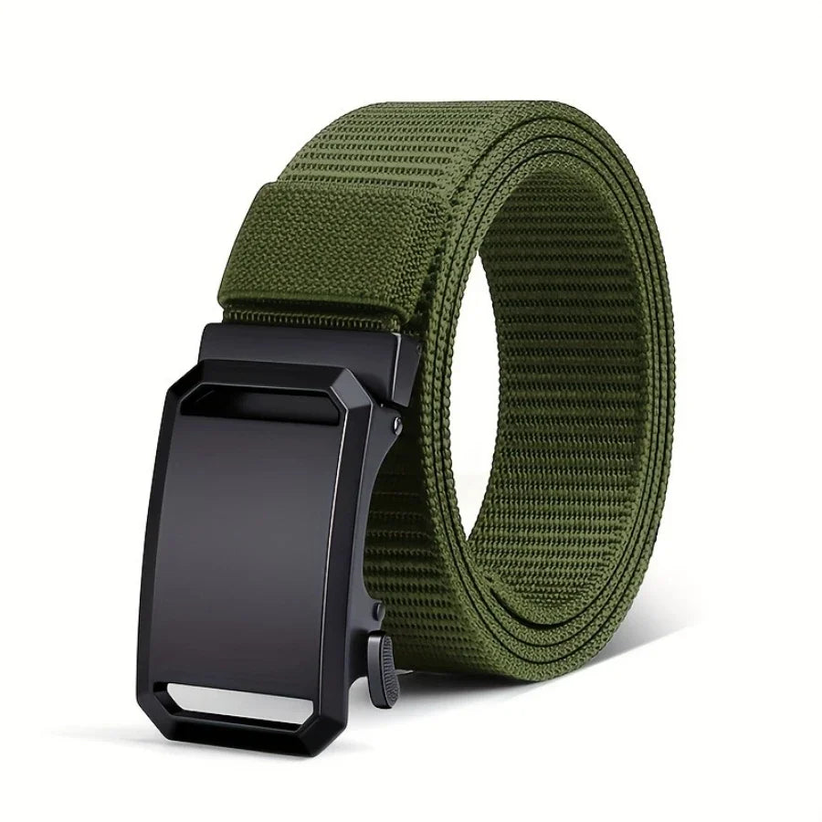 Cinturón Táctico Lona Hebilla Automática - Ideal Trabajo y Outdoor - Corporación Turística