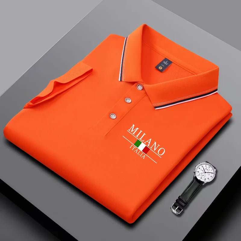 Camisa Polo Verano Hombre: Estampado Milán, Cuello Rayas | Transpirable - Corporación Turística